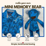 DIY Mini Memory Bear made from clothing