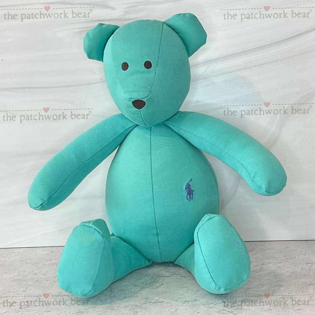 Aqua polo bear plushie
