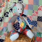 1940s Vintage Patchwork Bear