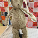 Memory Bunny by The Patchwork Bear made from favorite clothing and fabrics