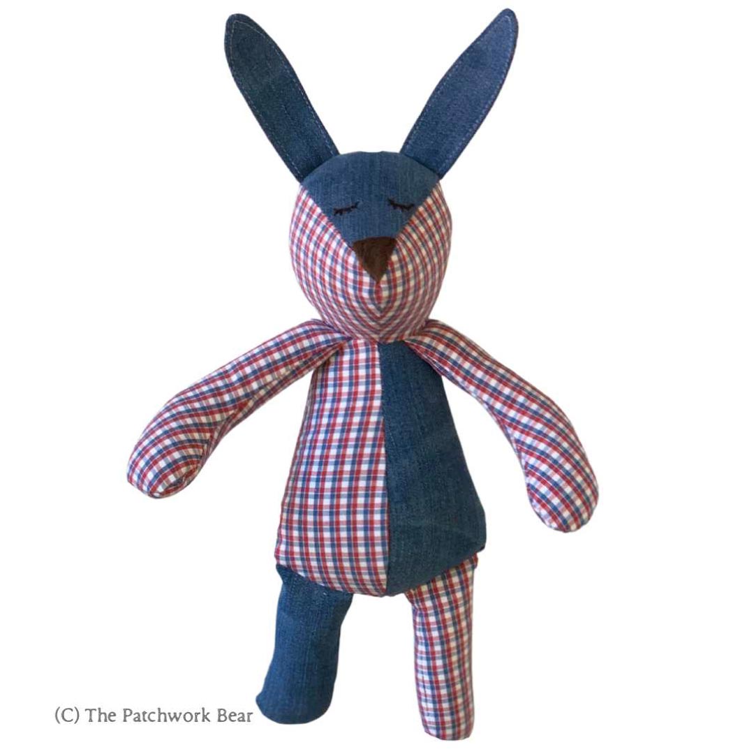 Bitty Bunny made from your clothes by The Patchwork Bear