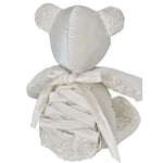 Wedding bear back detail with ribbon and lace