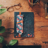 Navy Mushroom Notebook Pouch