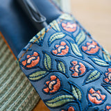 Creeping Floral Embroidered Notebook Pouch