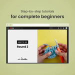 Screenshot of a crochet tutorial, round 2.
