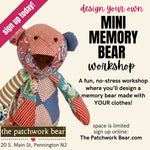 design your own mini memory bear at the patchwork bear studio