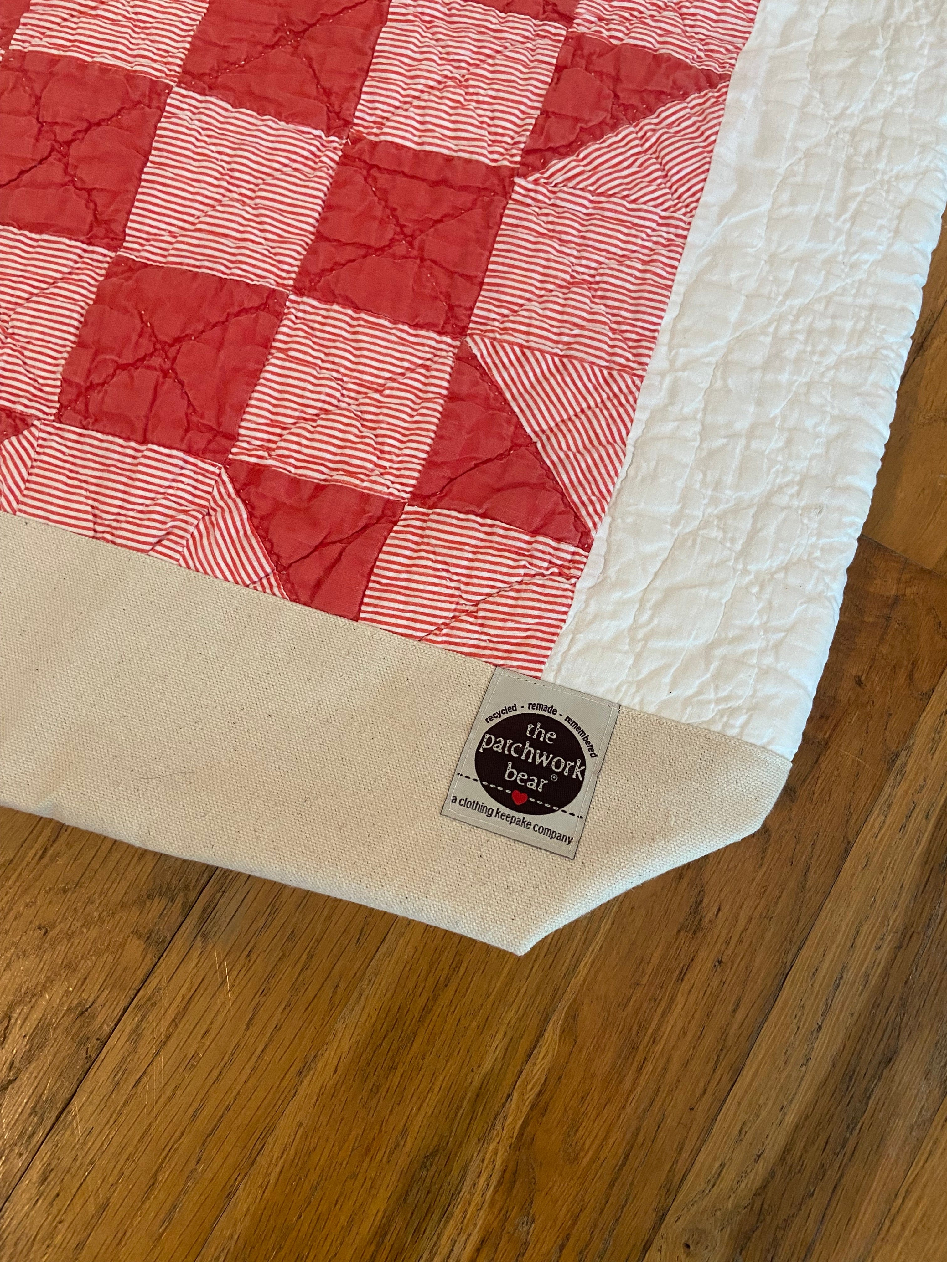 Red and white patchwork quilt by The Patchwork Bear, Sep 11, 2023