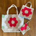 Handmade quilted bags, photo from September 12, 2023.