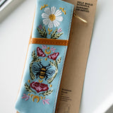 Honeybee Tea Embroidered Notebook Pouch