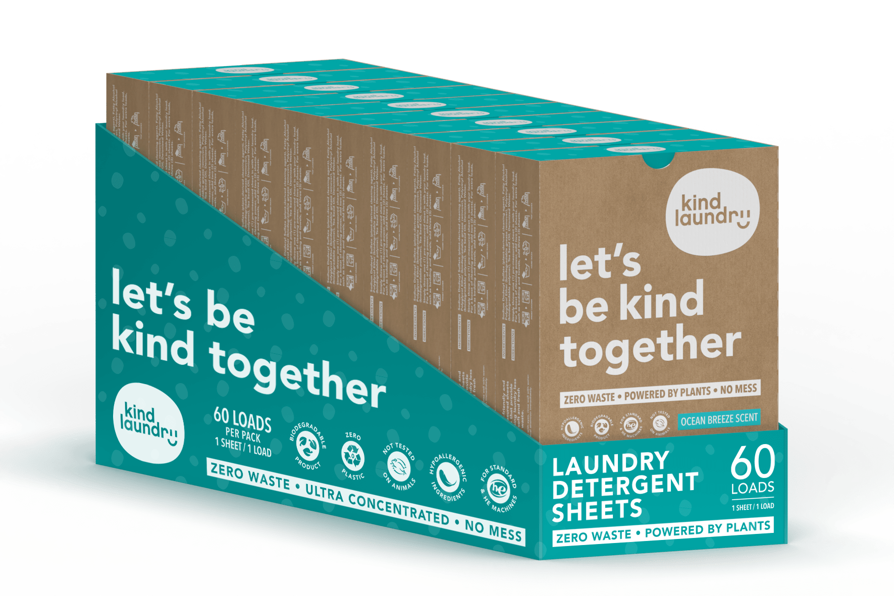 Box of laundry detergent sheets.