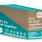 Box of laundry detergent sheets.