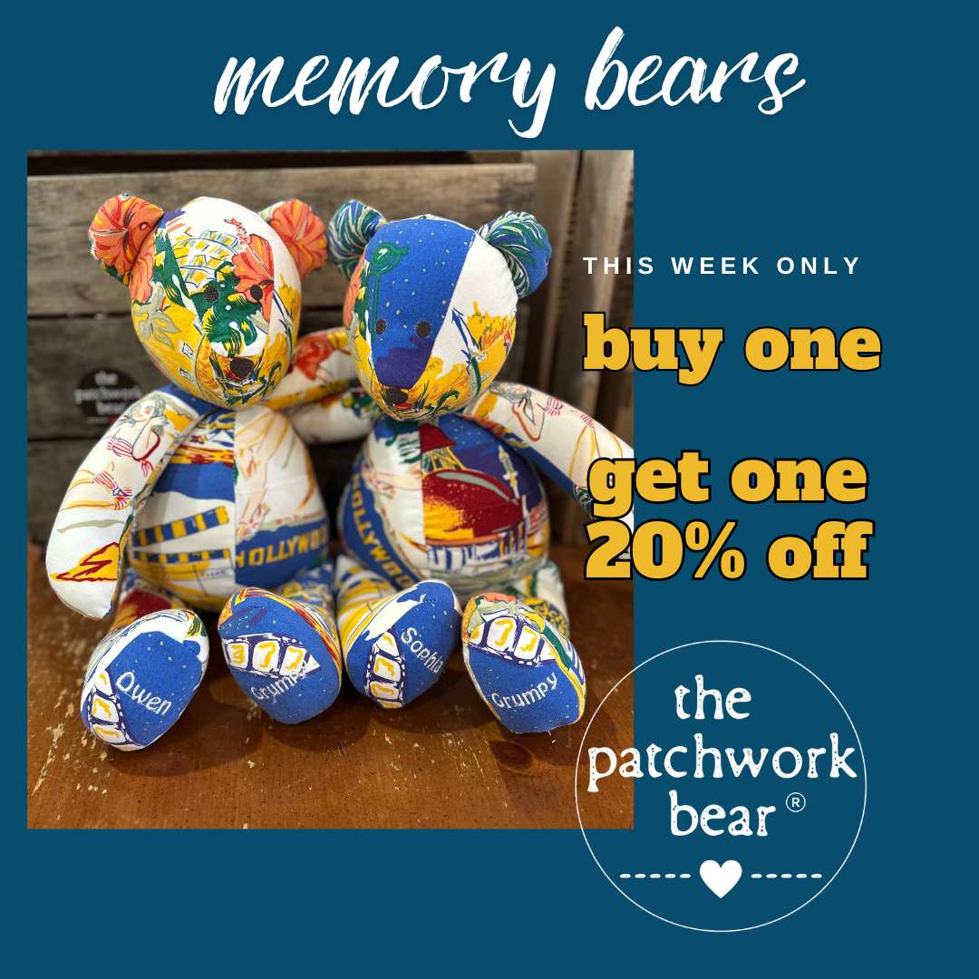 Buy one get one 20% off memory bears