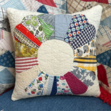 MINI Vintage Dresden Plate Pillow