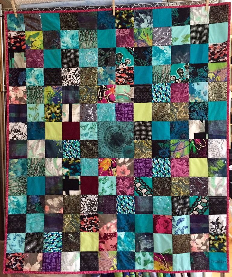 Memory Quilt made from a loved one's clothes who passed away