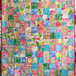 Memory Quilt made from Lilly Pulitzer clothes