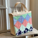 Quilted tote bag with colorful patchwork design, IMG_8847