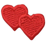 Red embroidered double heart for Valentine's Day