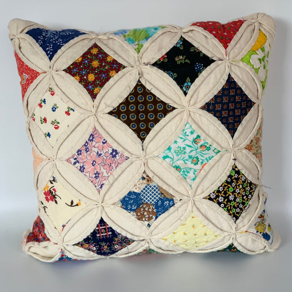 Vintage 1978 Country Cathedral Window Pillow newest Quilt Crafting Kit by Yours Truly