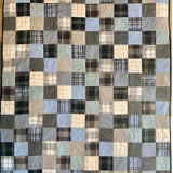 Memory Quilt made with dad's favorite shirts. By The Patchwork Bear