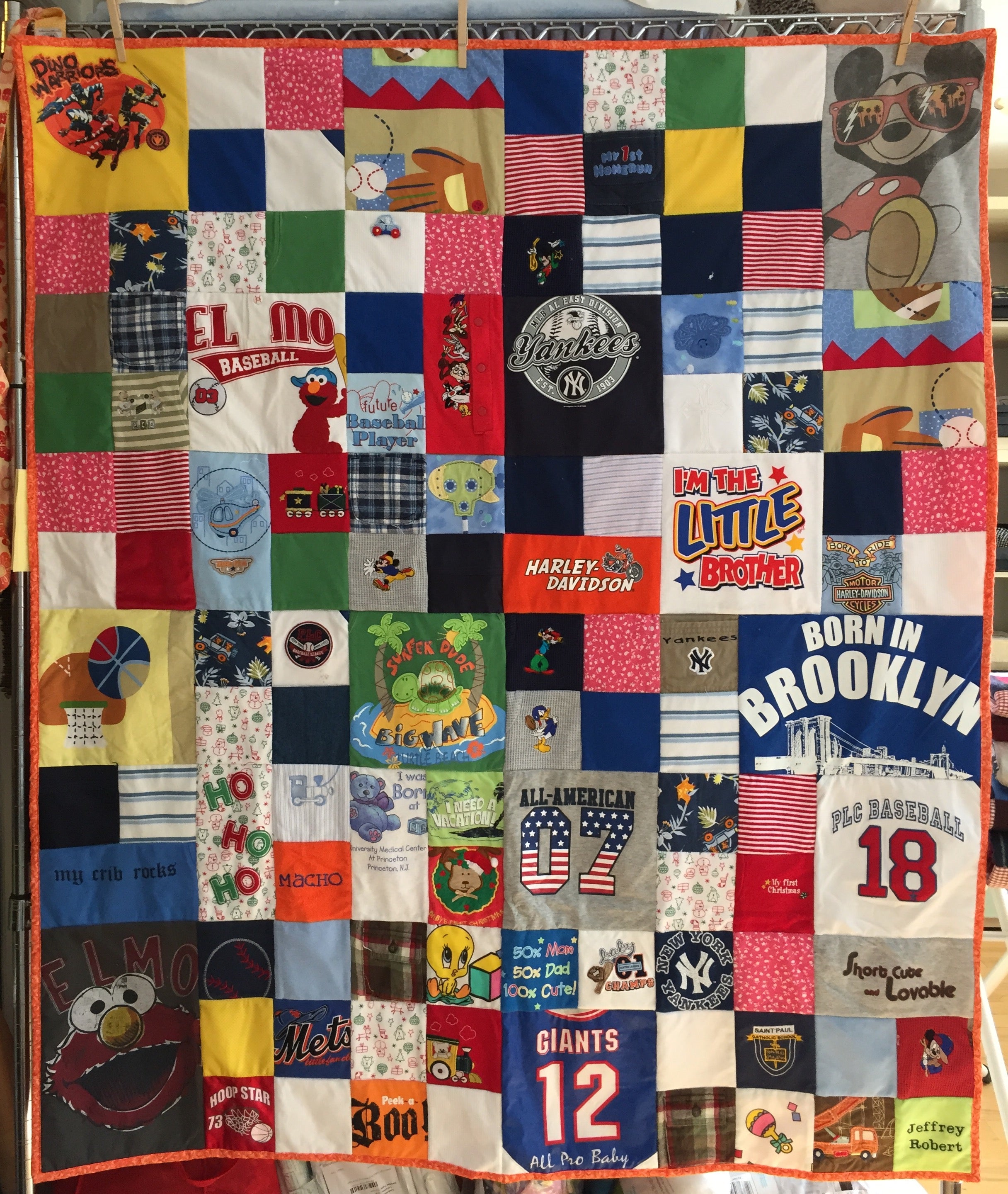 Memorial blankets made with clothes sale