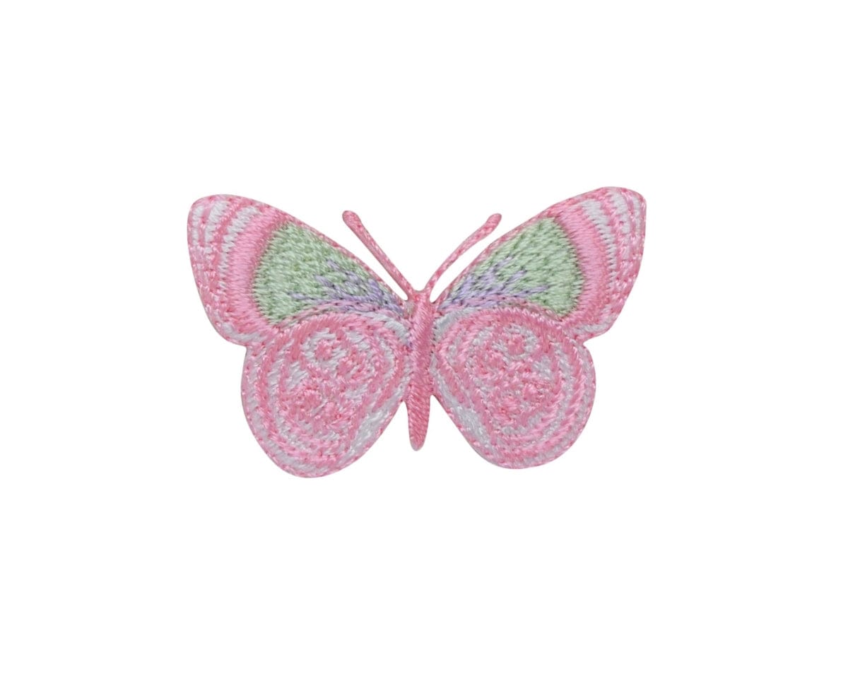 Pink and green butterfly patch