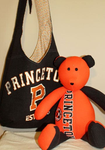 Princeton University tote bag and bear